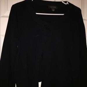 Cable & Gauge Shorter Black Cardigan